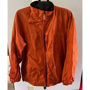 Weather Tamer Men's light coat‎ orange windbreaker size large